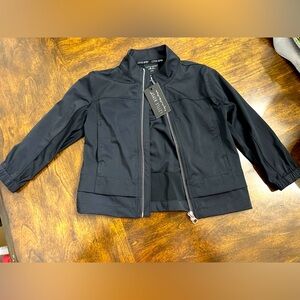 Little Bipsy Black Athletic Bomber Jacket 2-3T‎